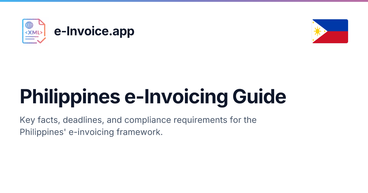 Philippines e-Invoicing Guide: BIR EIS, Cross-Border & Compliance ...