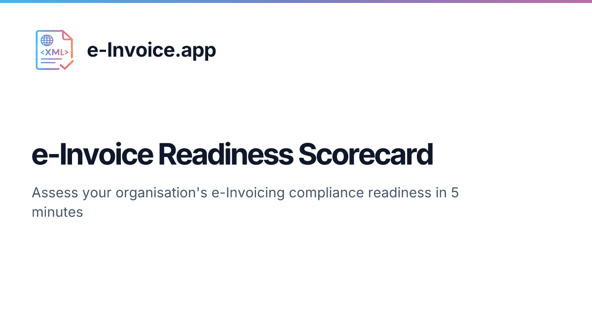 e-Invoice Readiness Scorecard | e-Invoice.app
